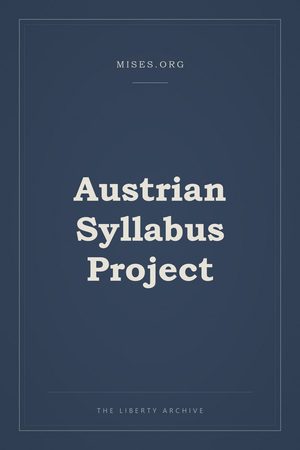 Cover of Austrian Syllabus Project