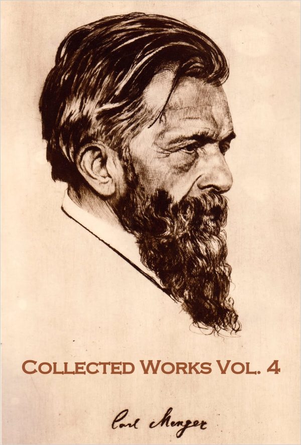 Cover of Collected Works of Carl Menger (in German) Volume IV