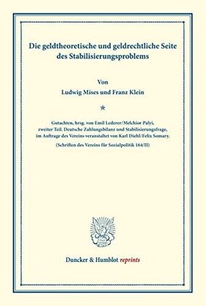 Cover of Die geldtheoretische Seite des Stabilisierungsproblems