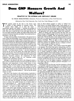 Cover of "Does GNP Measure Growth and Welfare?"
