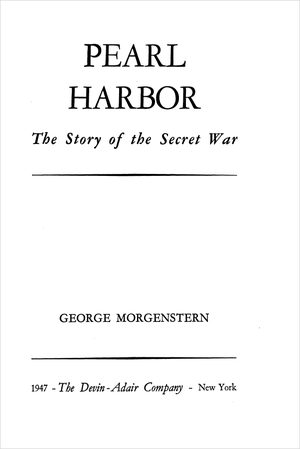 Cover of Pearl Harbor: The Story of the Secret War