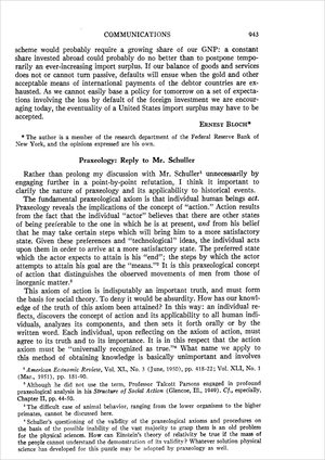 Cover of Praxeology: Reply to Mr. Schuller.