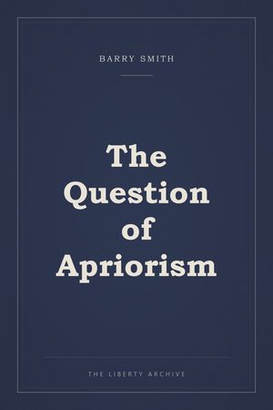 Cover of "The Question of Apriorism"