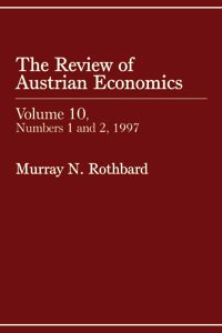 Cover of Review of Austrian Economics, Volume 10