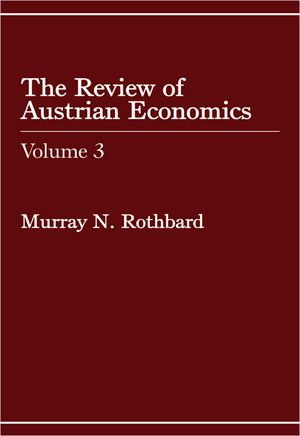 Cover of Review of Austrian Economics, Volume 3 - Digital Book