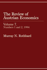 Cover of Review of Austrian Economics, Volume 7