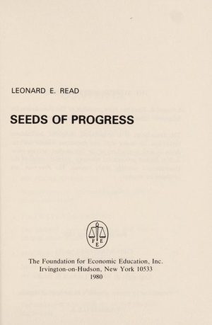Cover of Seeds of Progress