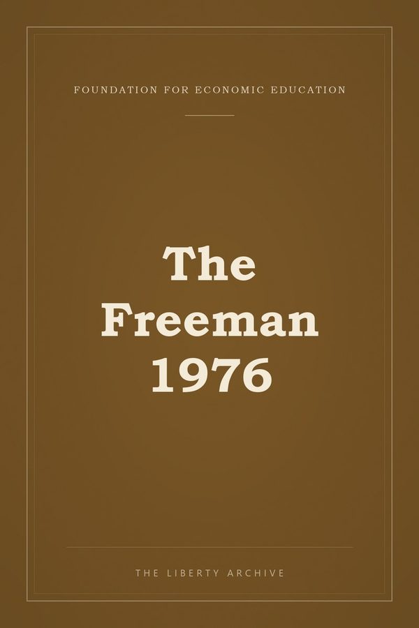 Cover of The Freeman 1976