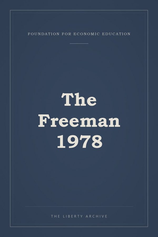 Cover of The Freeman 1978