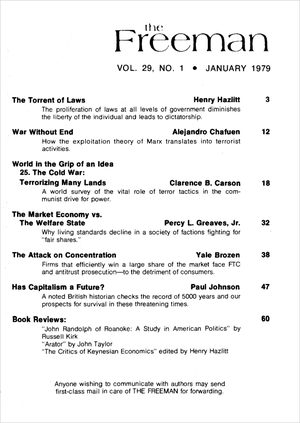 Cover of The Freeman 1979