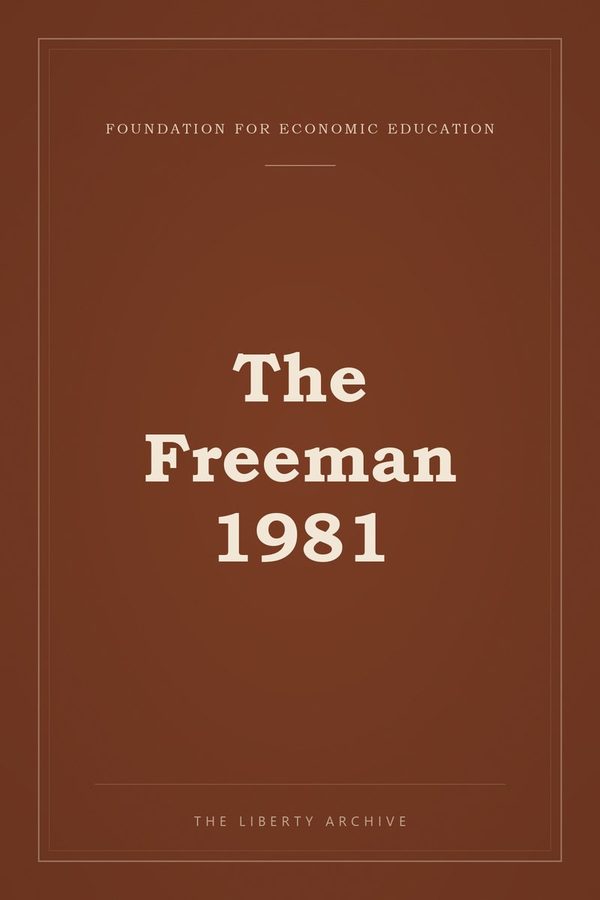 Cover of The Freeman 1981