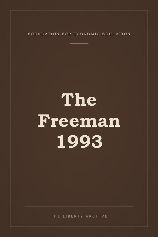 Cover of The Freeman 1993