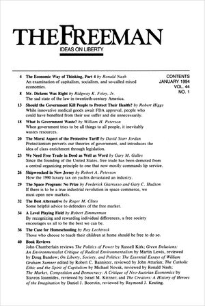 Cover of The Freeman 1994