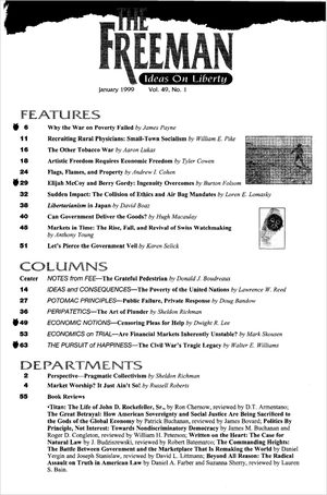 Cover of The Freeman 1999