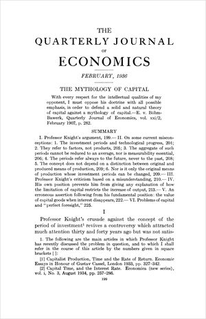 Cover of "The Mythology of Capital"