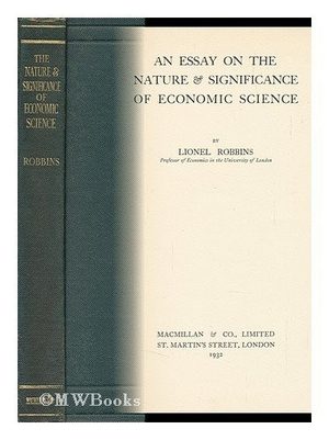 Cover of The Nature and Significance of Economic Science