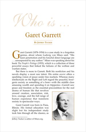 Cover of Who is Garet Garrett